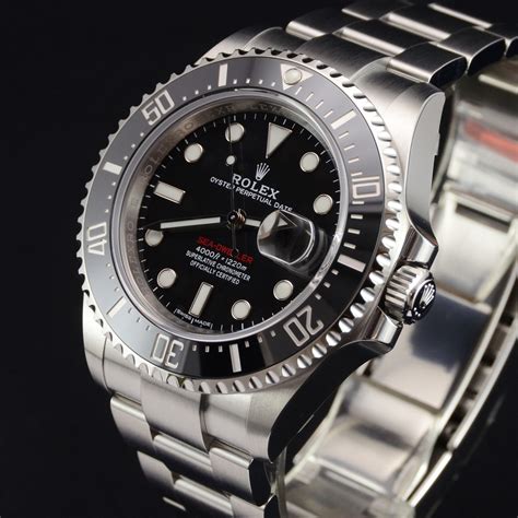 rolex sea dweller with red writing|Rolex Sea-Dweller price guide.